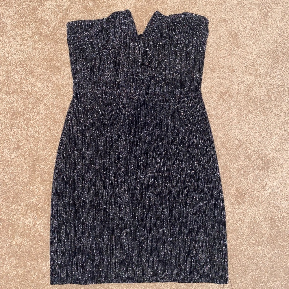 Black sparkly Kendall & Kylie mini dress